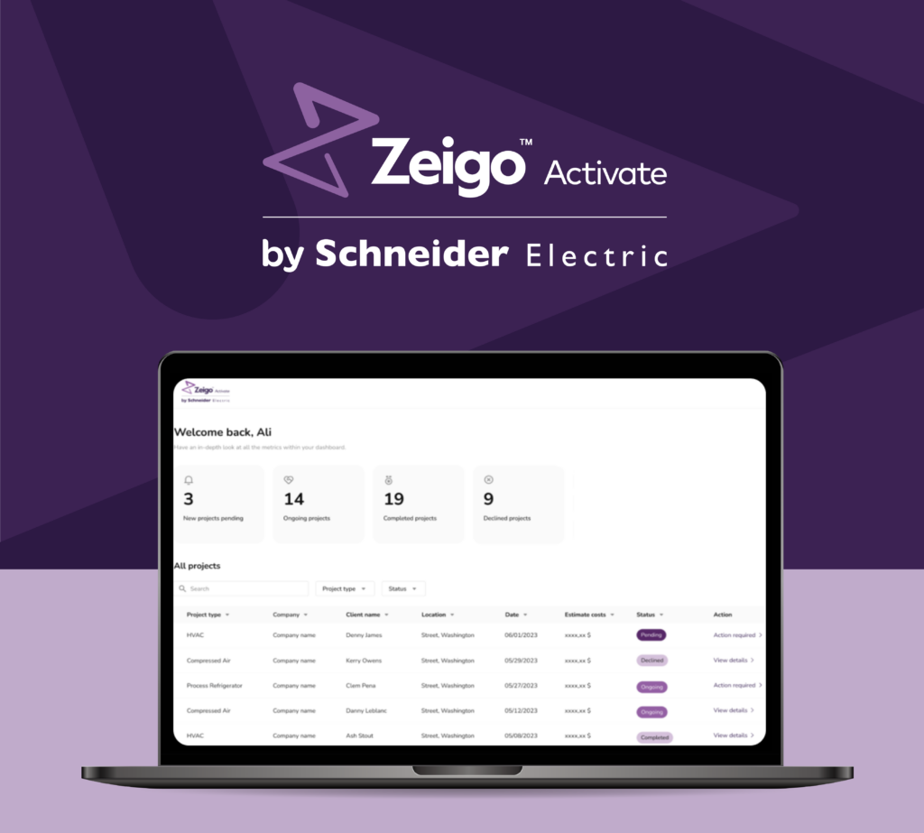 Zeigo Activate software with a marketplace for solution providers